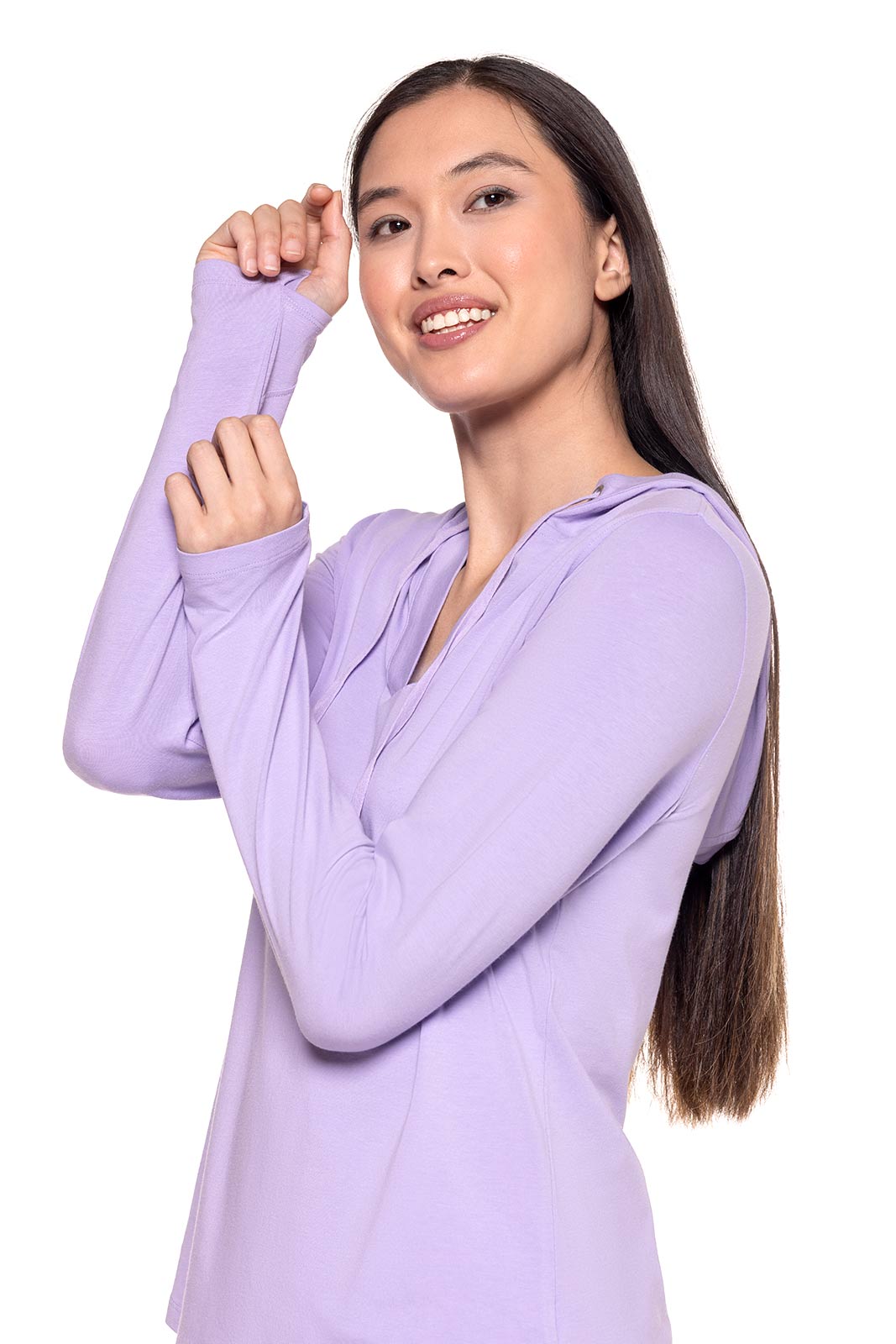 Women's Catalina Hoodie Tunic Top | Lavendula