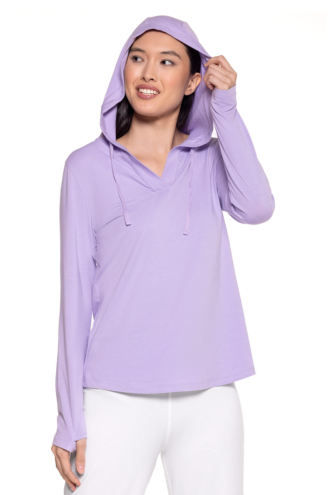 Women's Catalina Hoodie Tunic Top | Lavendula