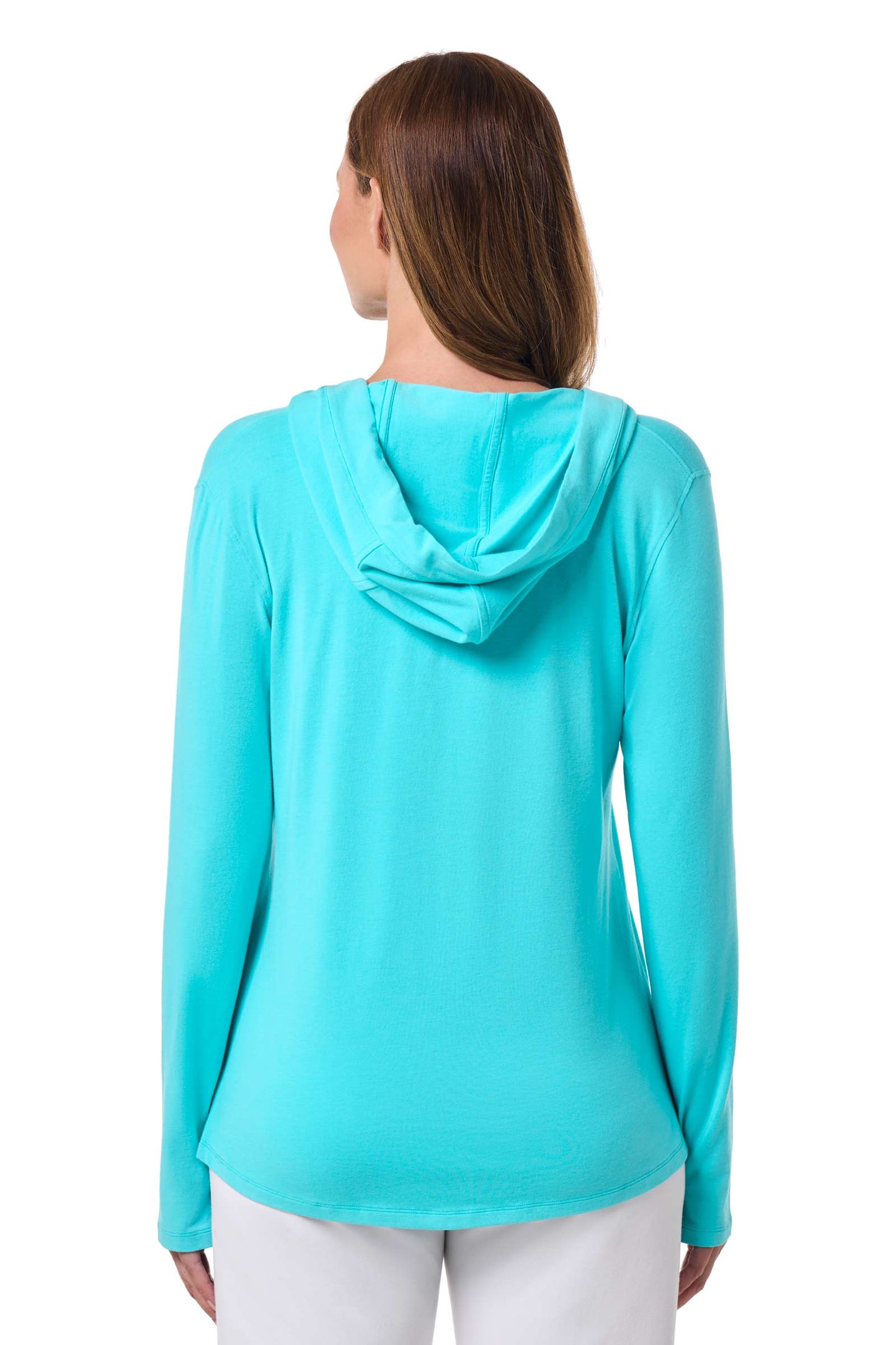 Women's Catalina Hoodie Tunic Top | Blue Curacao