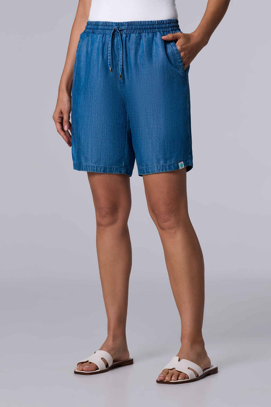 Women's Enclave Chambray Shorts | Light Indigo Chambray