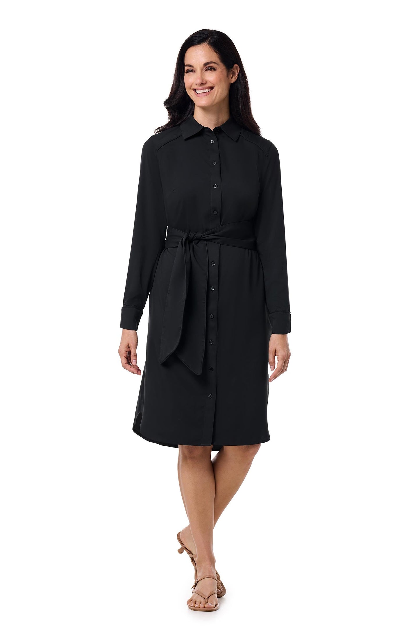 Women's Kitts Shirt Dress | Black