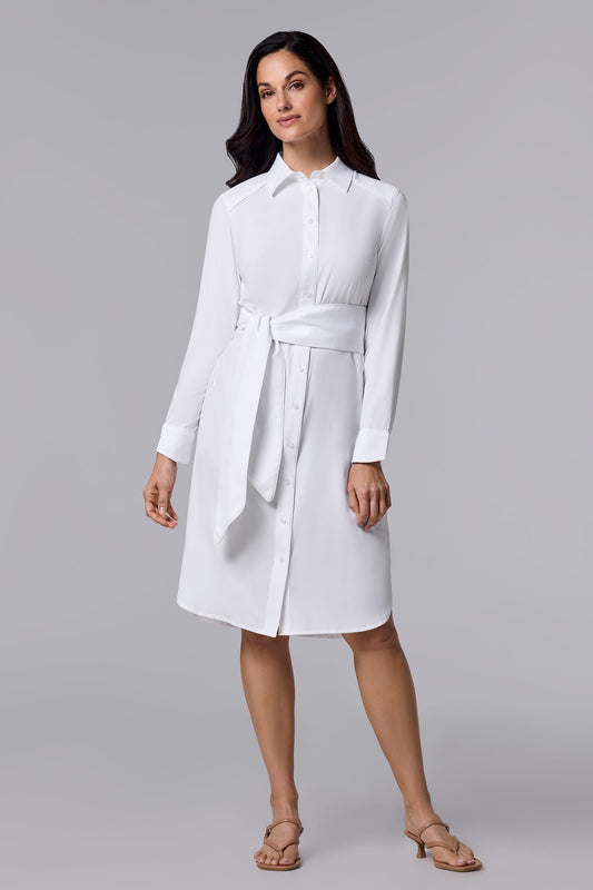 Women's Kitts Shirt Dress | White