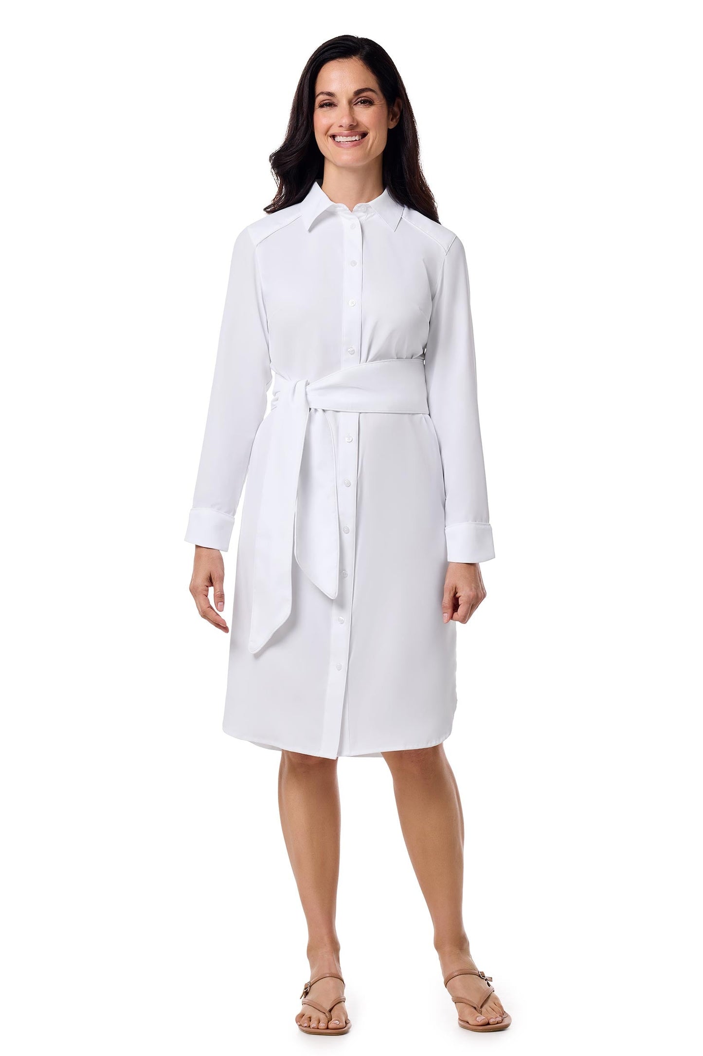 Women's Kitts Shirt Dress | White