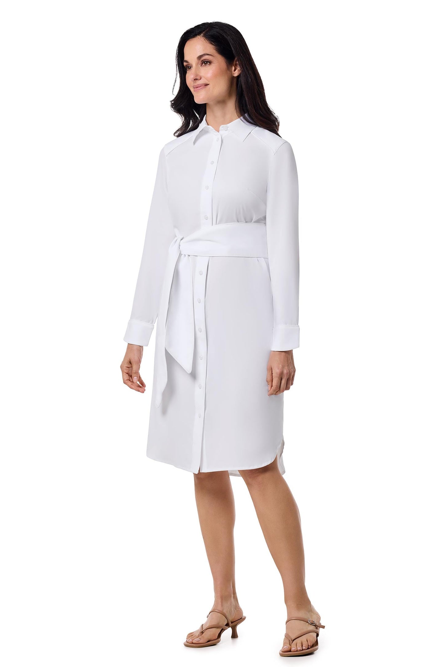 Women's Kitts Shirt Dress | White