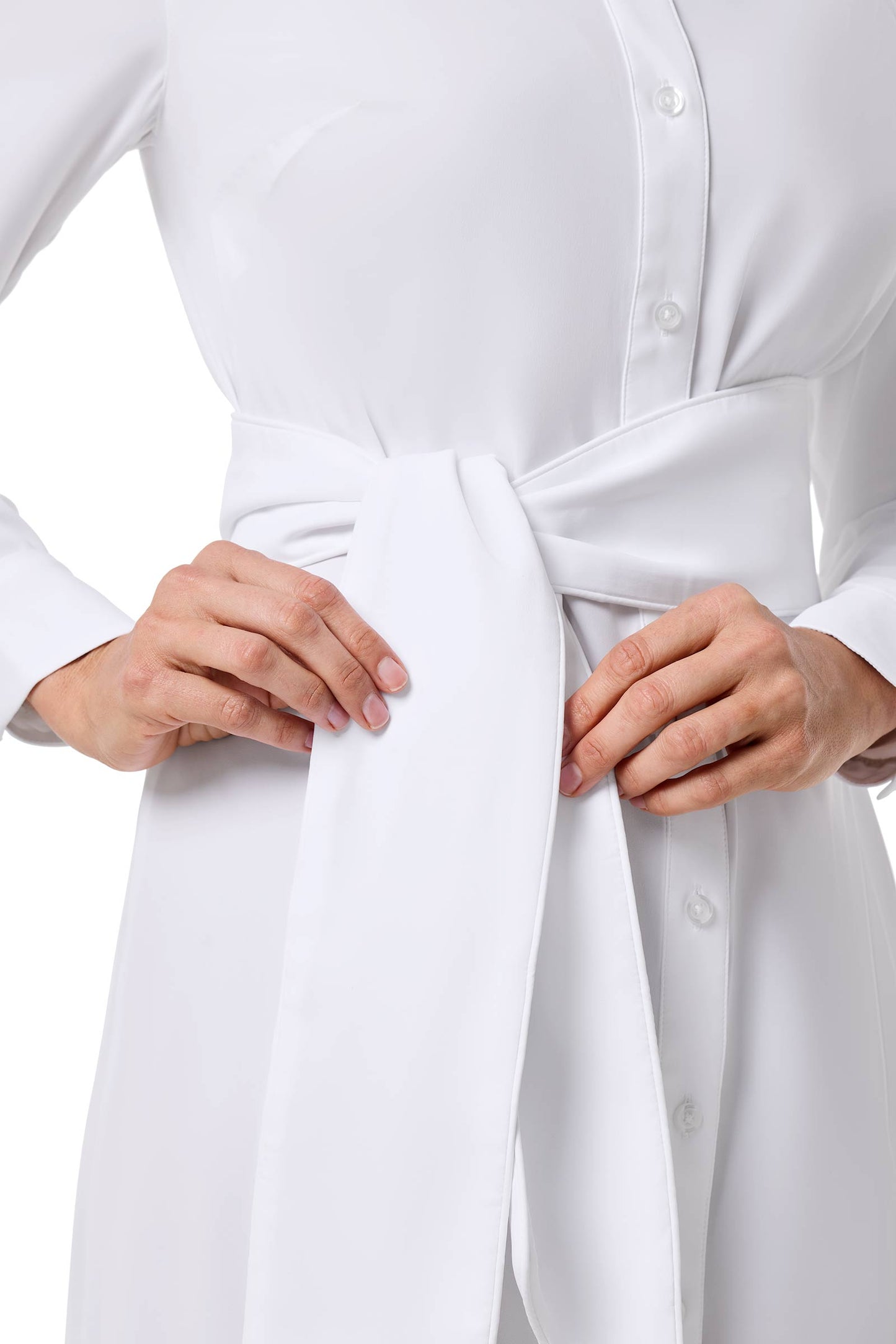 Women's Kitts Shirt Dress | White