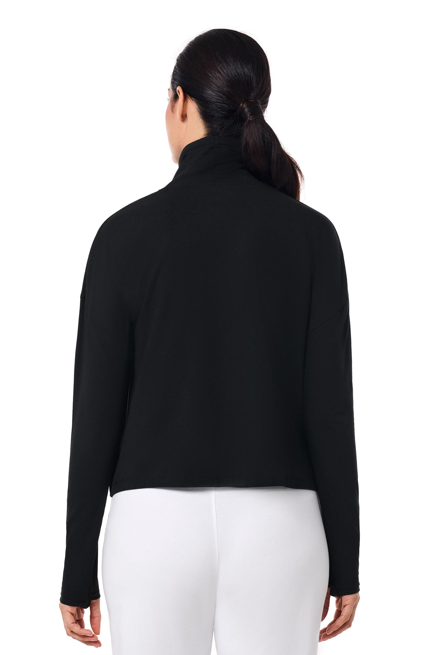 Women's Solana Mock Neck Pullover | Black