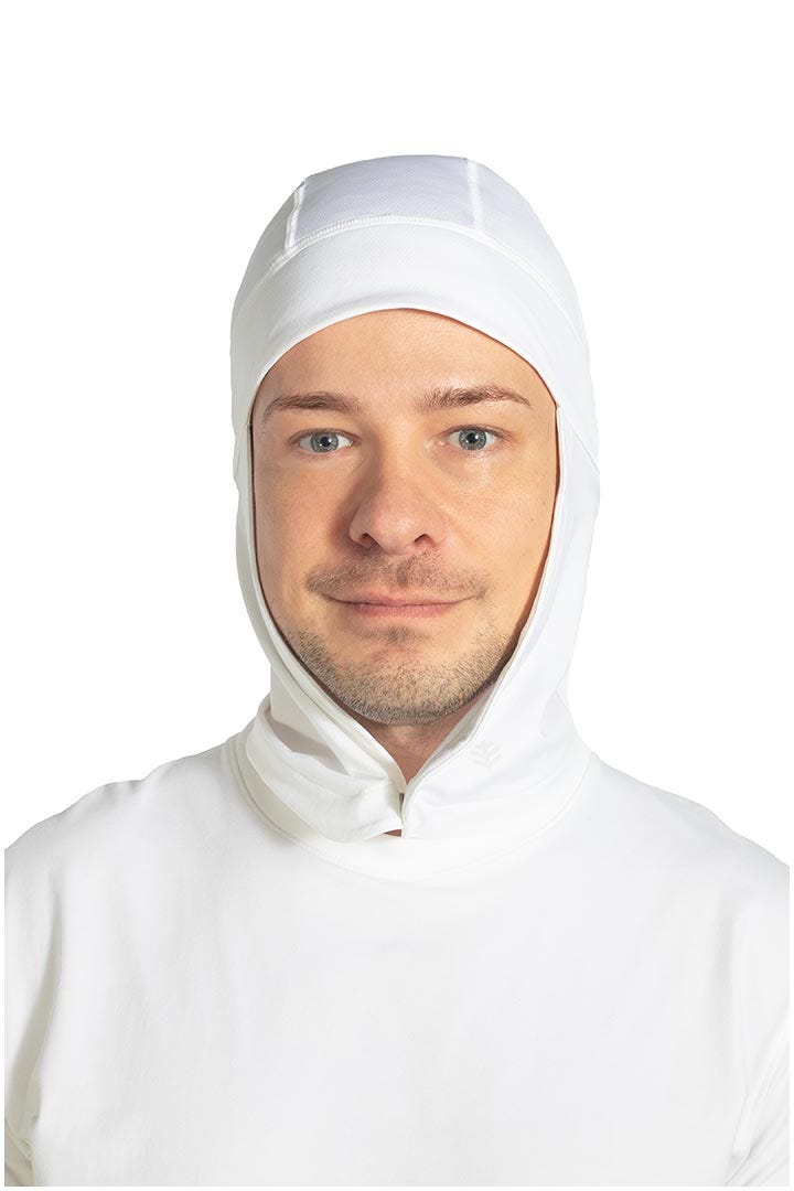 Unisex Prismatic Drape Cap | White