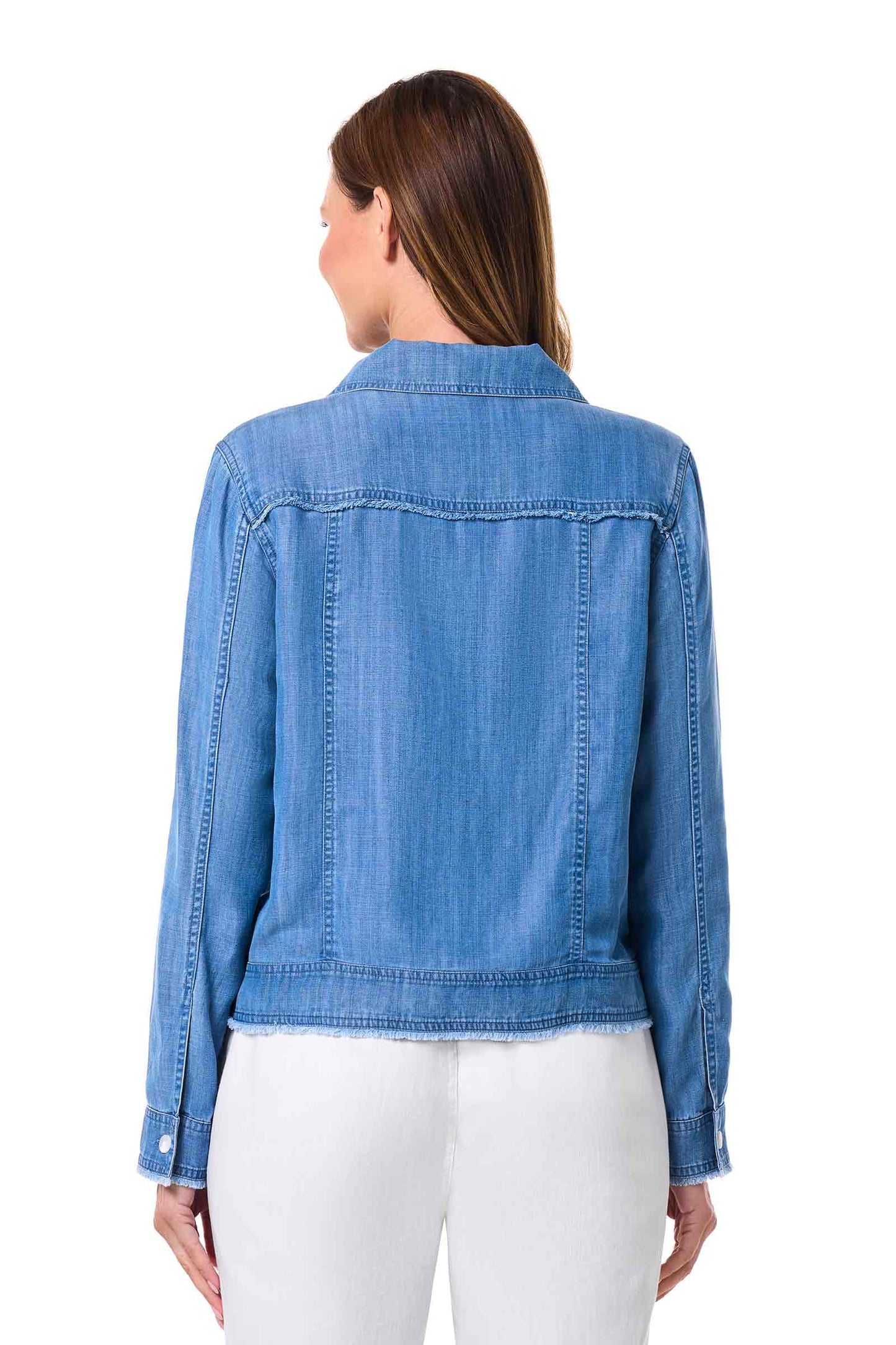 Women's Everglade Chambray Cropped Jacket | Light Indigo Chambray