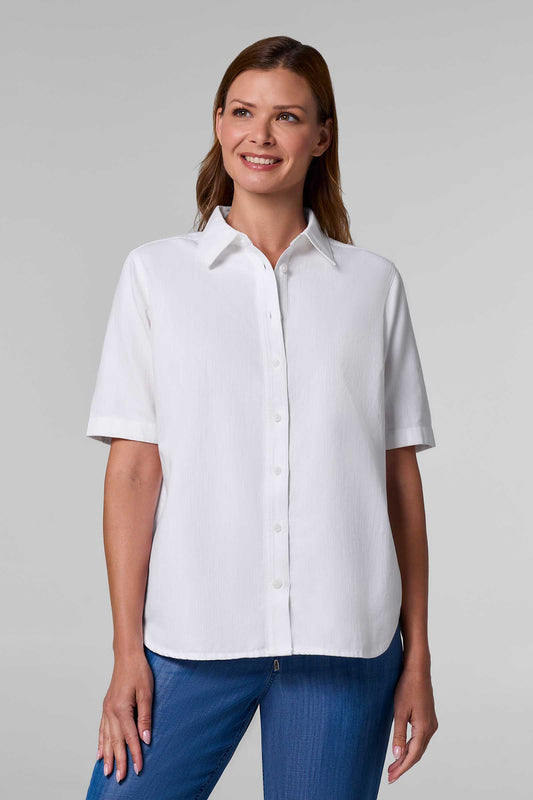 Women's Everglade Chambray Short Sleeve Shirt | White Chambray
