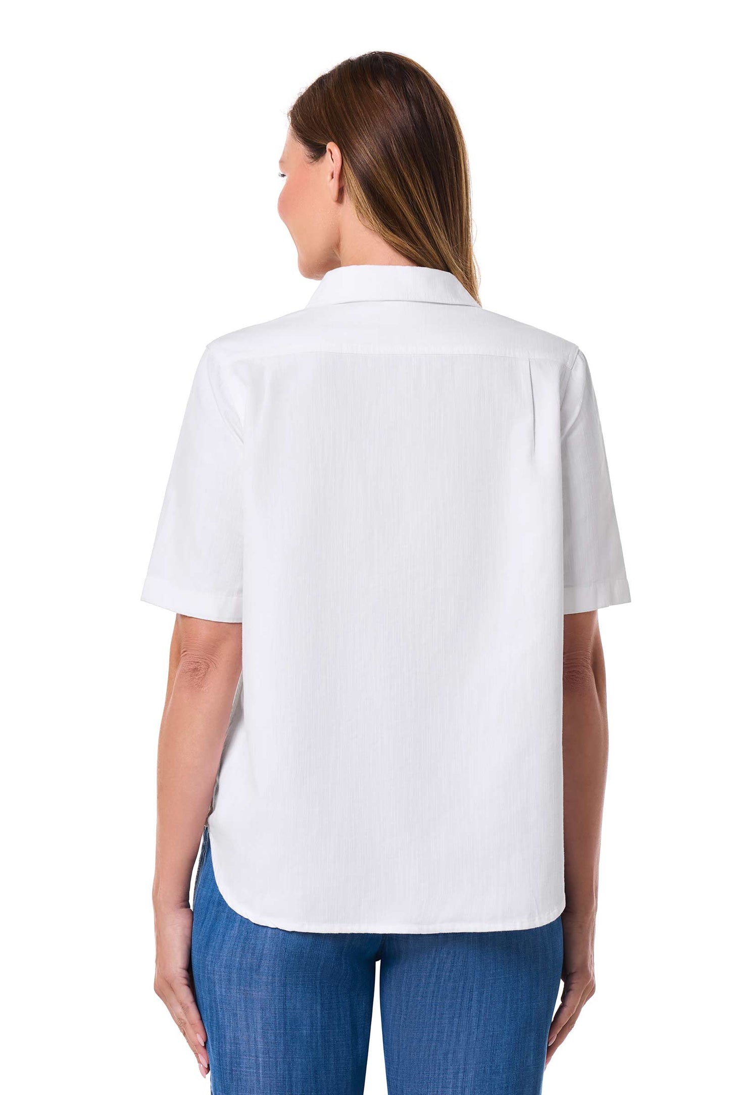 Women's Everglade Chambray Short Sleeve Shirt | White Chambray