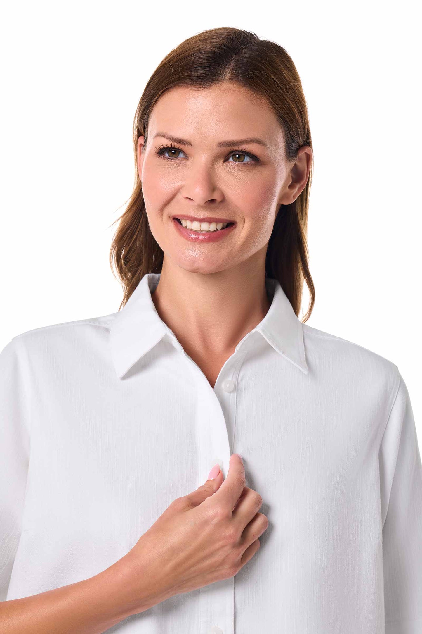 Women's Everglade Chambray Short Sleeve Shirt | White Chambray