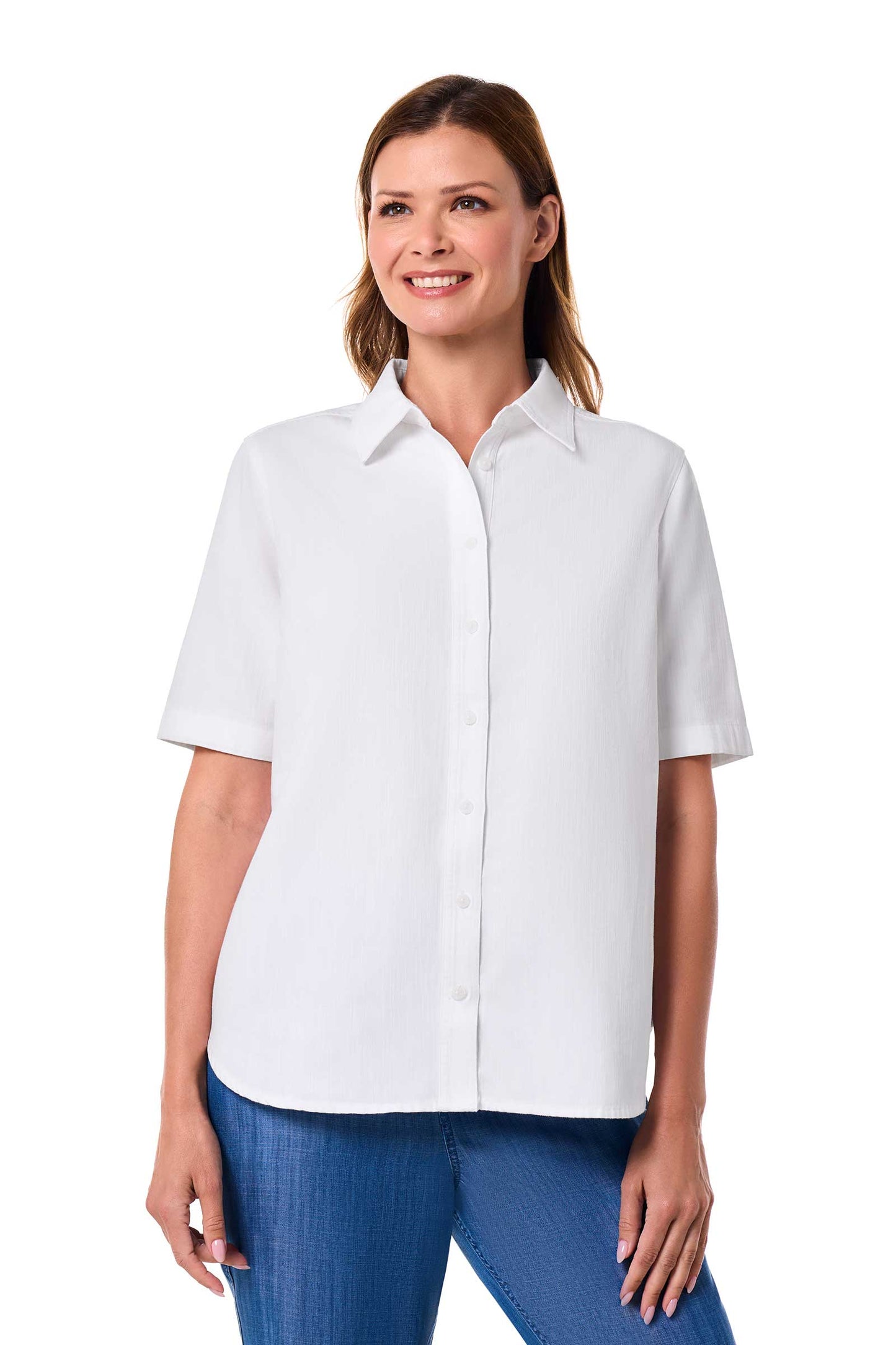 Women's Everglade Chambray Short Sleeve Shirt | White Chambray