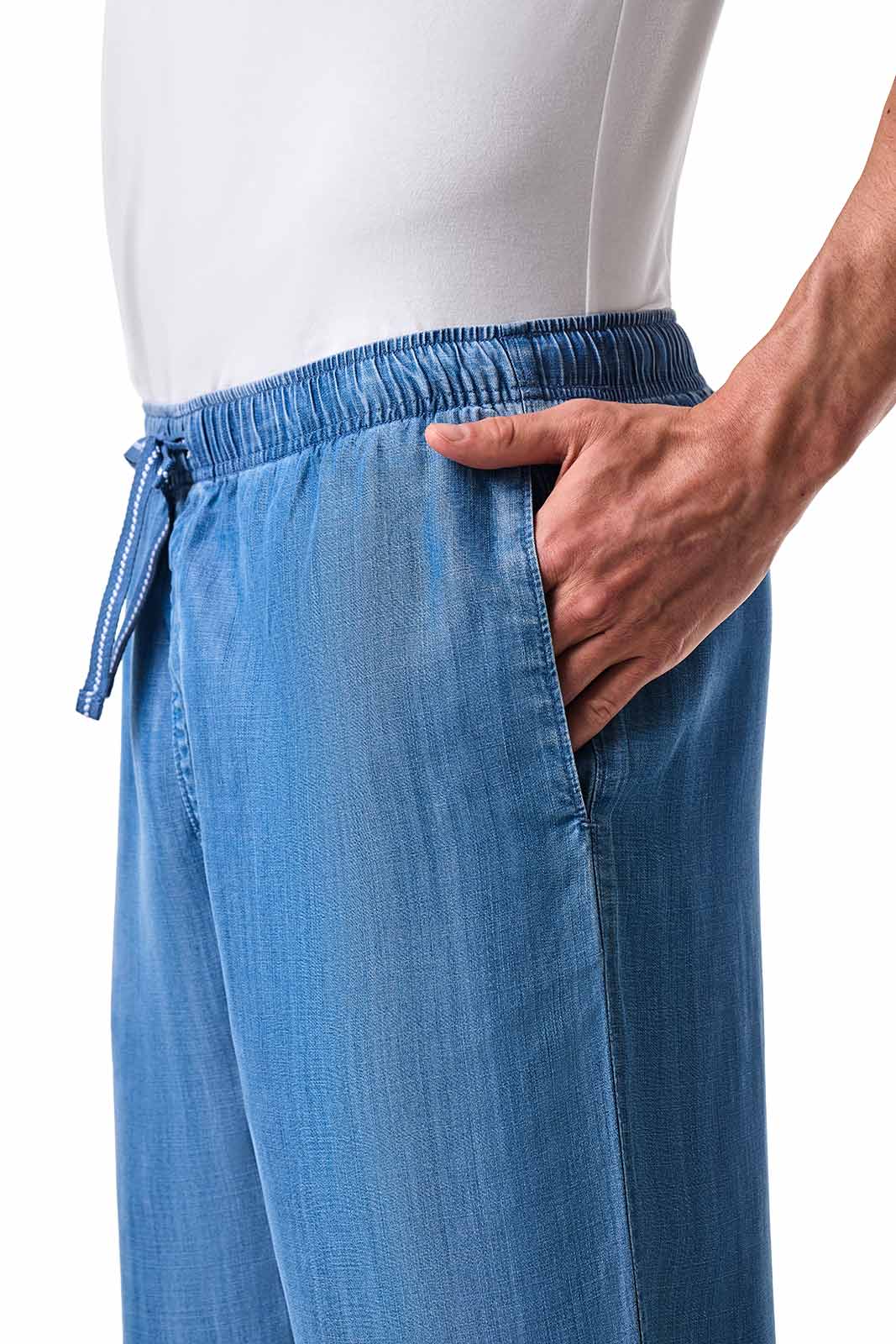 Men's Brickel Chambray Pants | Light Indigo Chambray