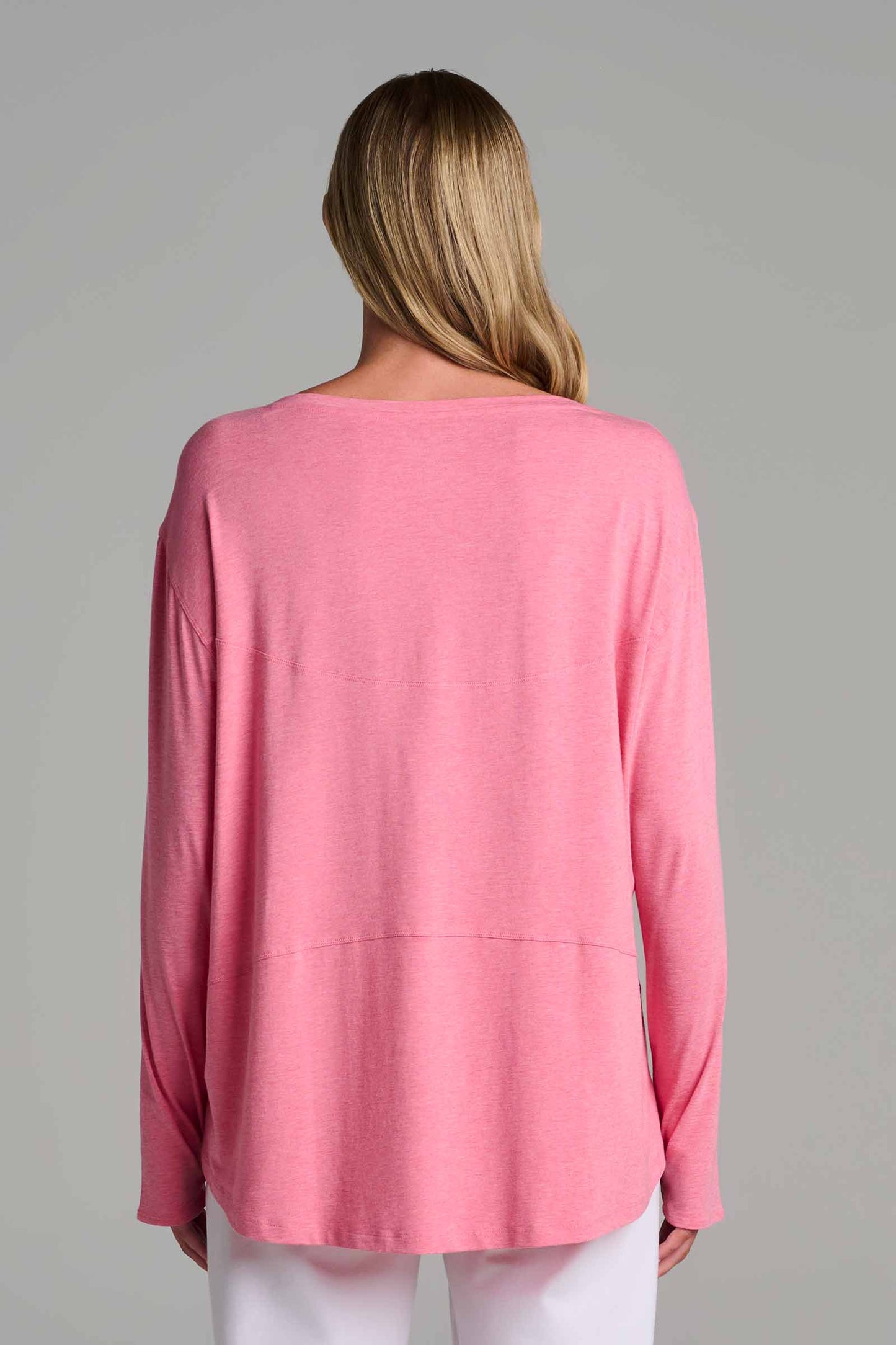 Women's LumaLeo Drape T-Shirt | Flamingo Pink Heather