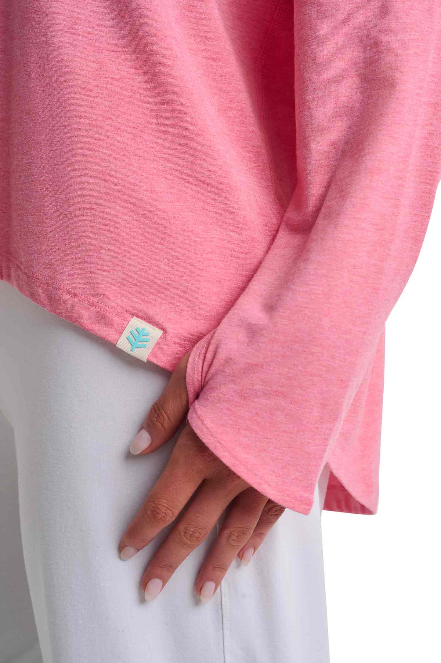 Women's LumaLeo Drape T-Shirt | Flamingo Pink Heather