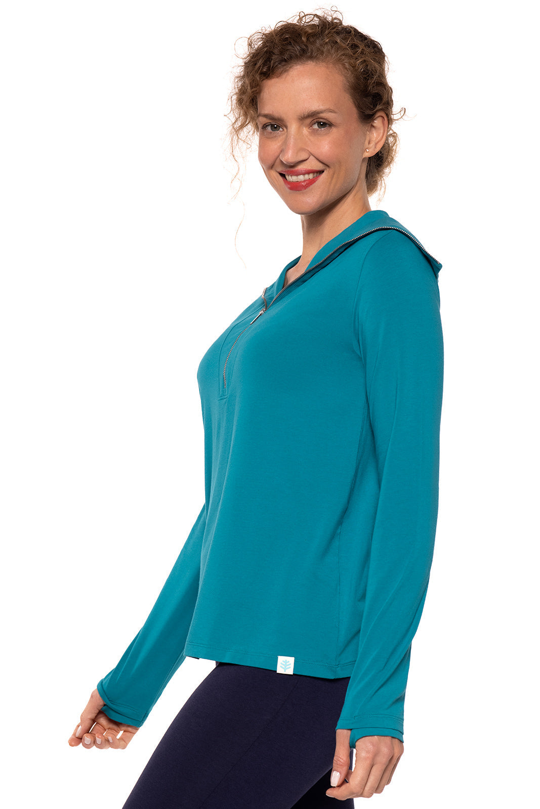 Women's Collins Quarter-Zip | Tahitian Teal