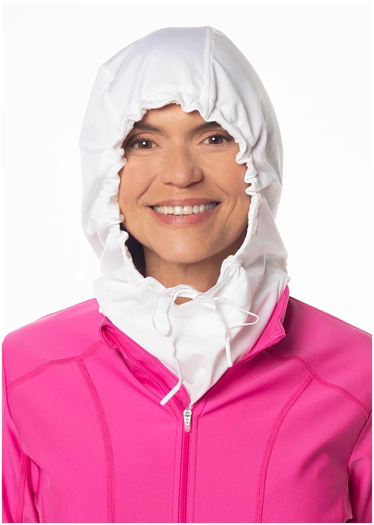 Unisex Aurora Hood | White