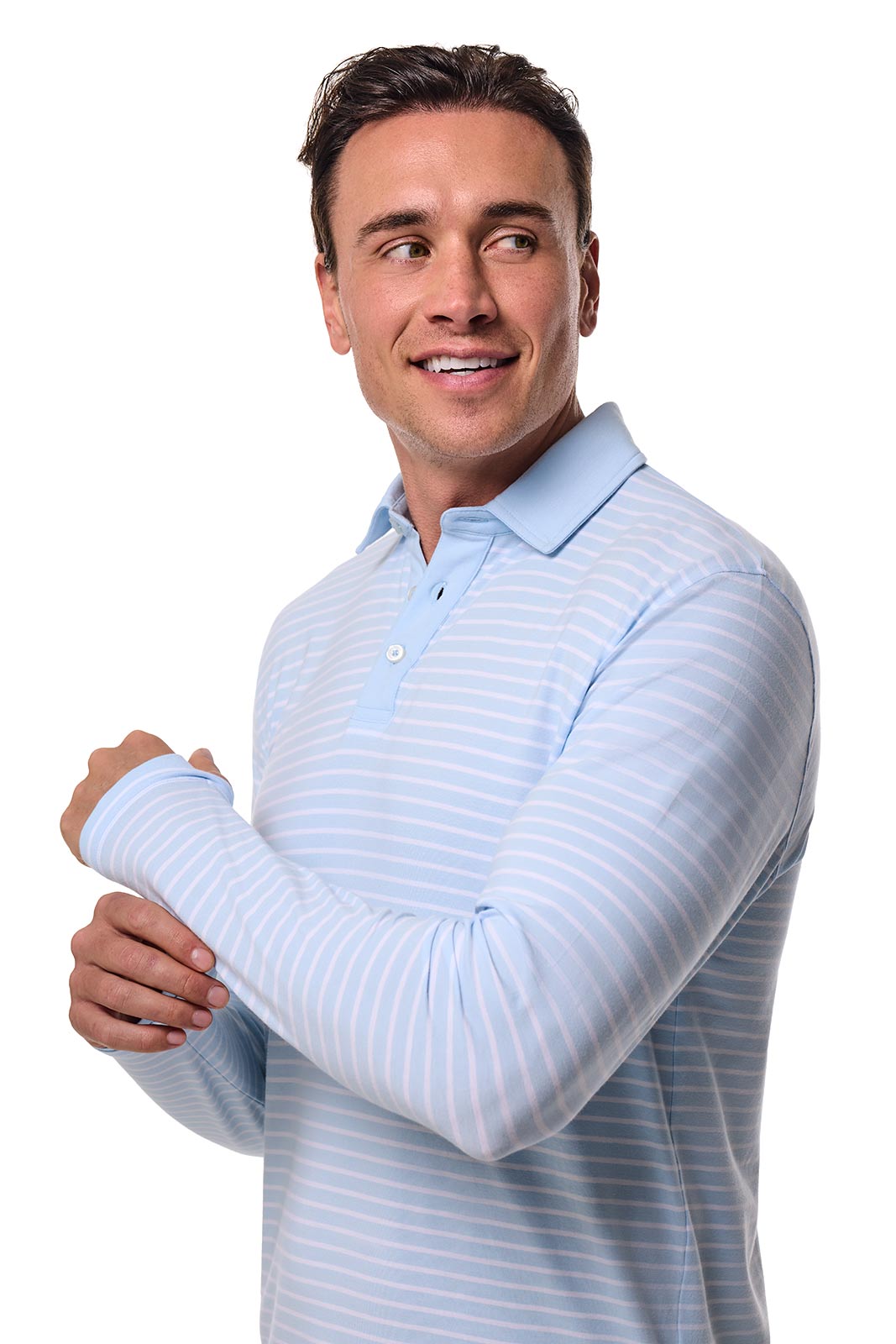 Men's Bal Harbour Polo | Skyride/White Stripe