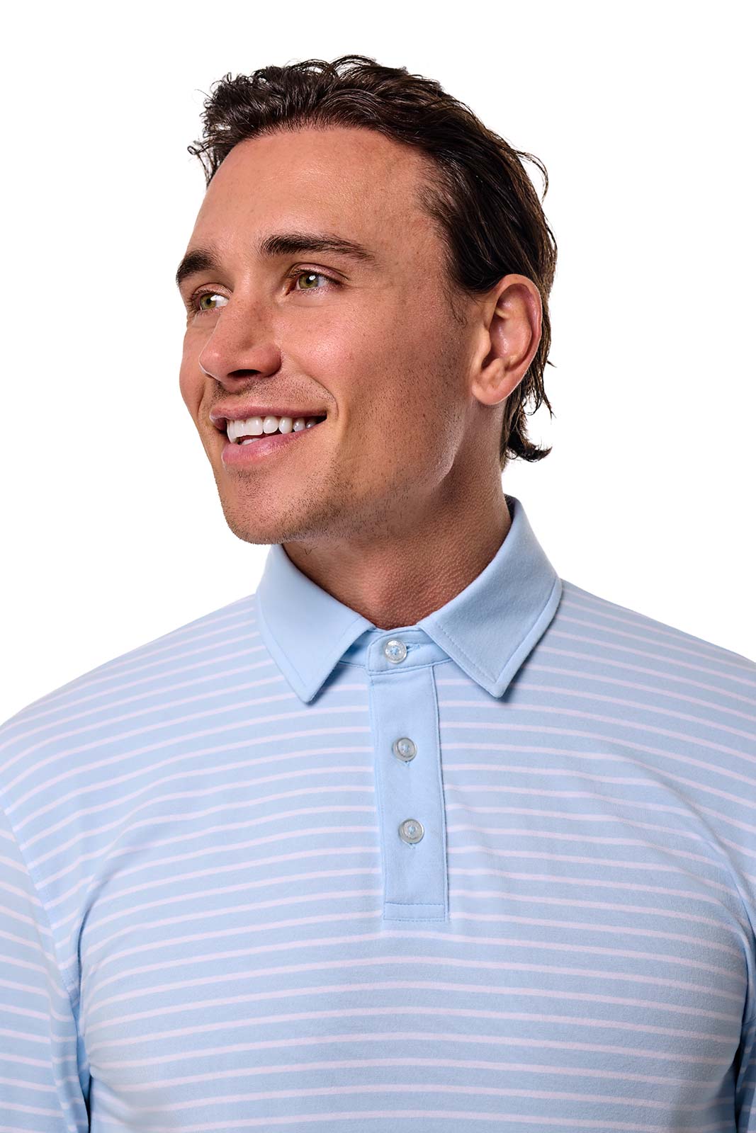 Men's Bal Harbour Polo | Skyride/White Stripe