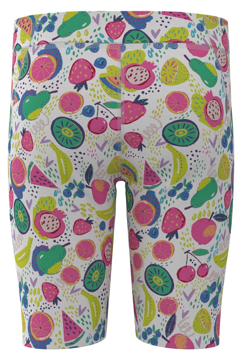 Kid's Wave Swim Shorts | White Fruit Party