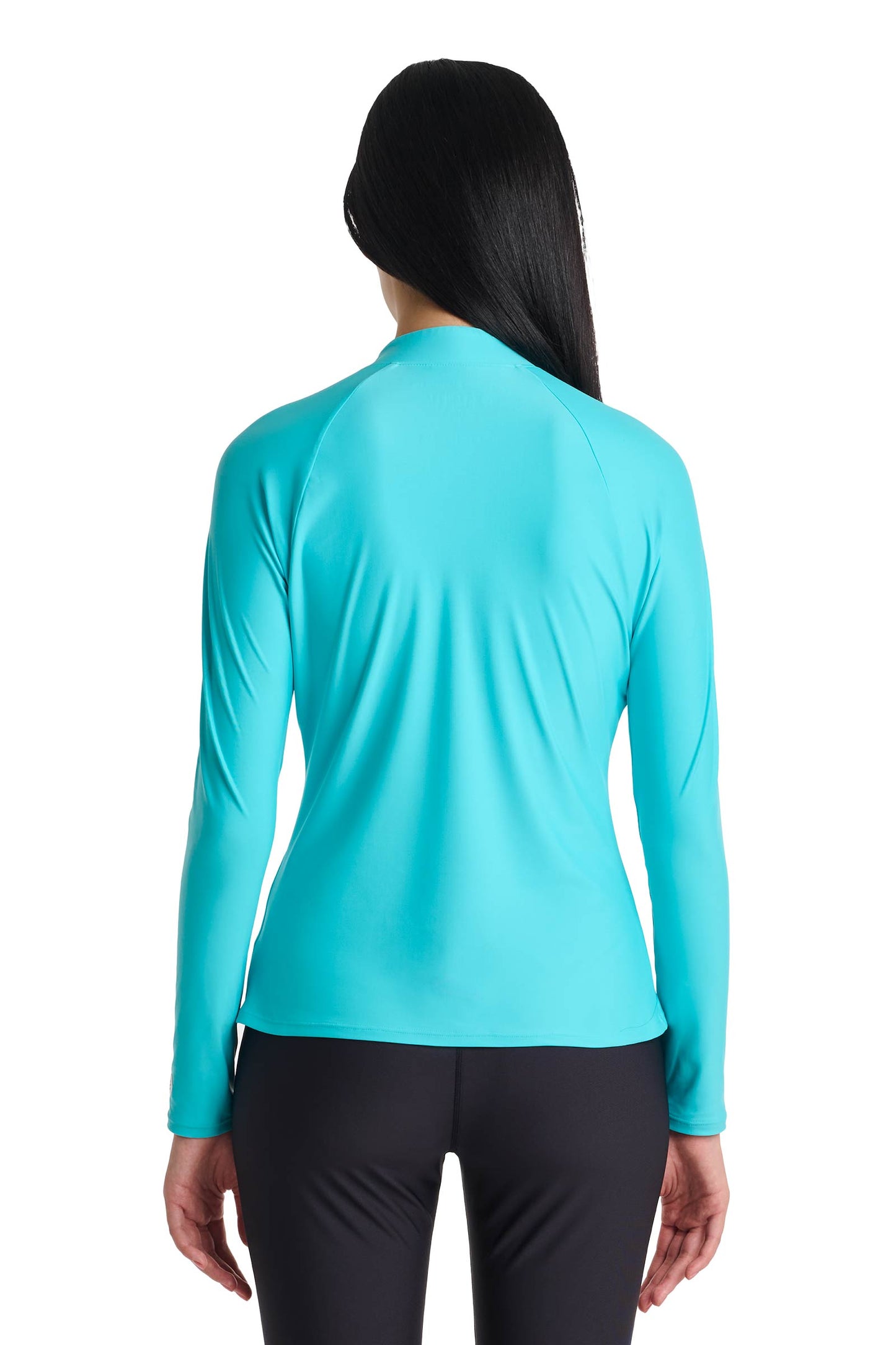 Women's Bal Harbour Long Sleeve Rash Guard | Blue Curacao