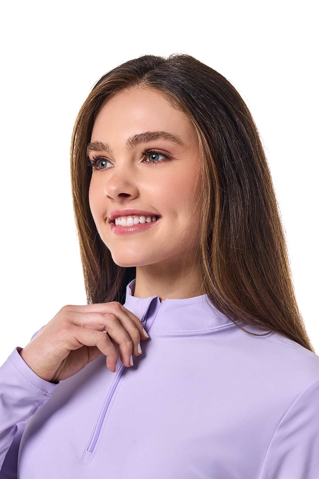 Women's Key Biscayne Ruche Swim Top | Lavendula