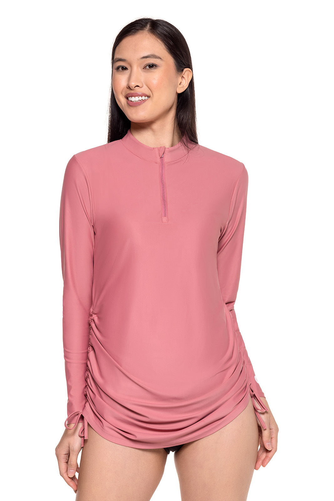 Women's Key Biscayne Ruche Swim Top | Terracotta Rose