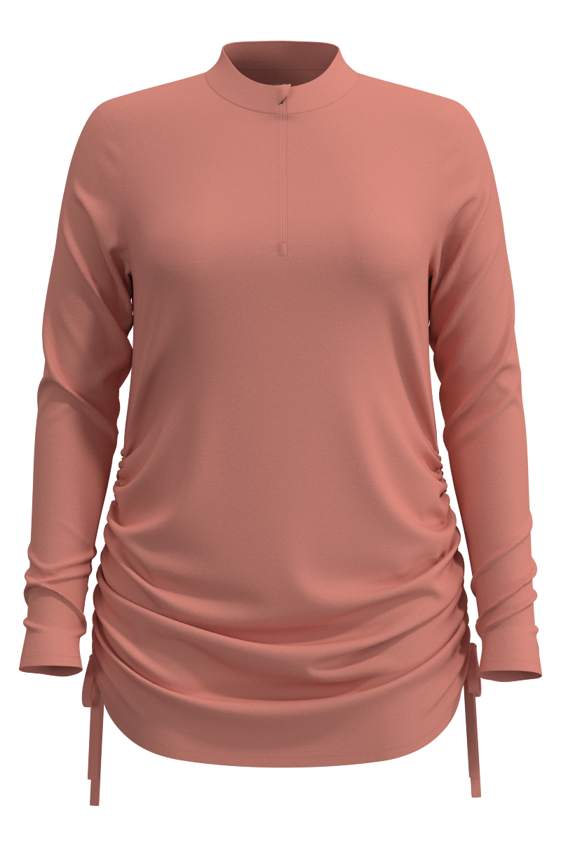 Women's Key Biscayne Ruche Swim Top | Soft Blush