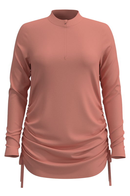 Women's Key Biscayne Ruche Swim Top | Soft Blush