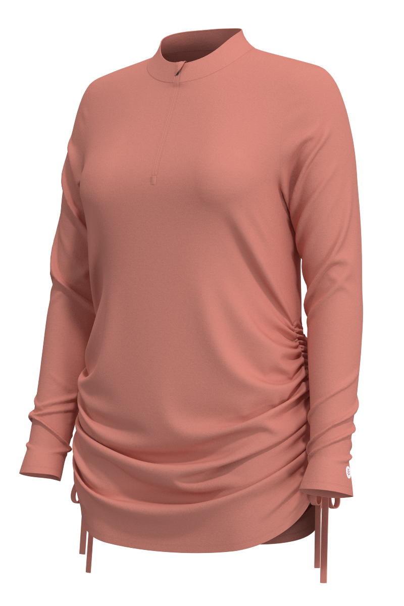 Women's Key Biscayne Ruche Swim Top | Soft Blush