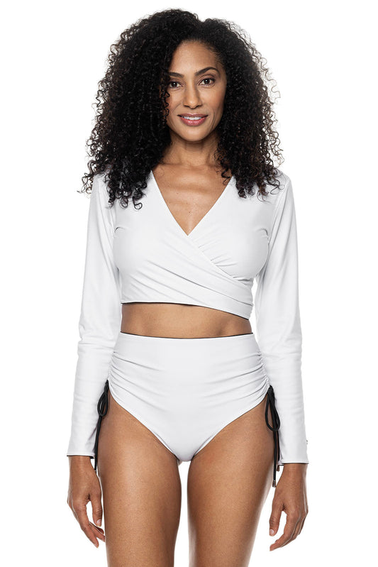 Women's Sunny Isles Reversible Wrap Shrug | White Reversible