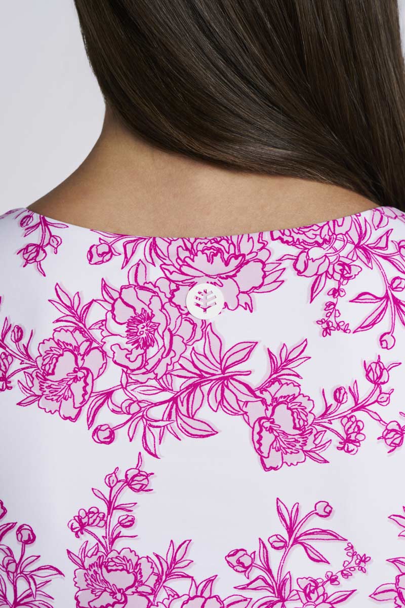 Women's Acropora Scallop Swim Tank | Fuchsia Bouquet