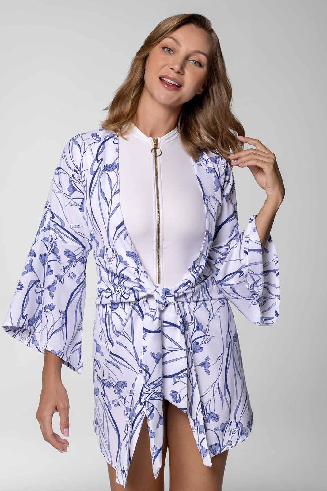 Women's Ocean Drive Cover-Up | White Iris Dusk