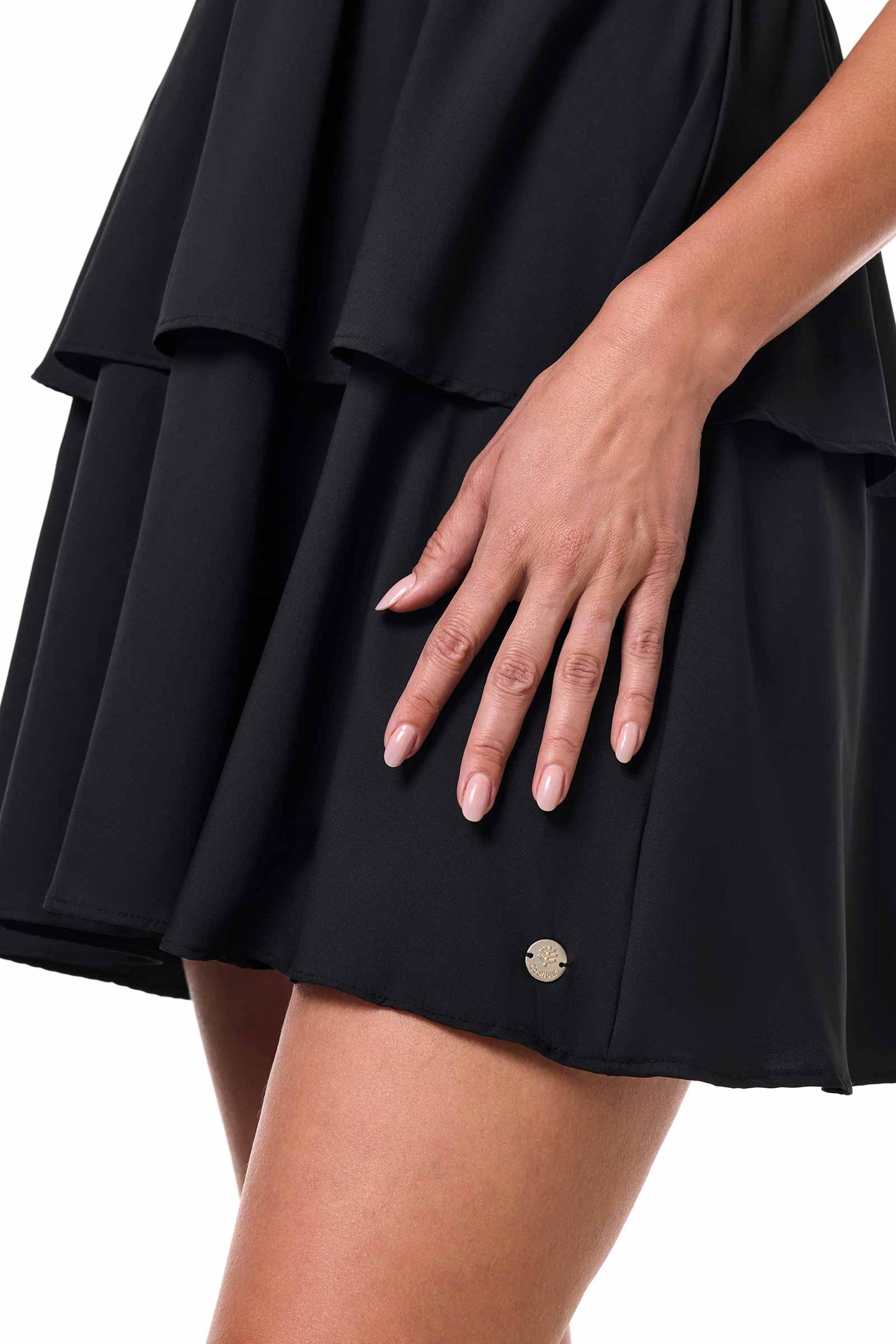 Women's South Cove V-Neck Ruffle Dress | Black