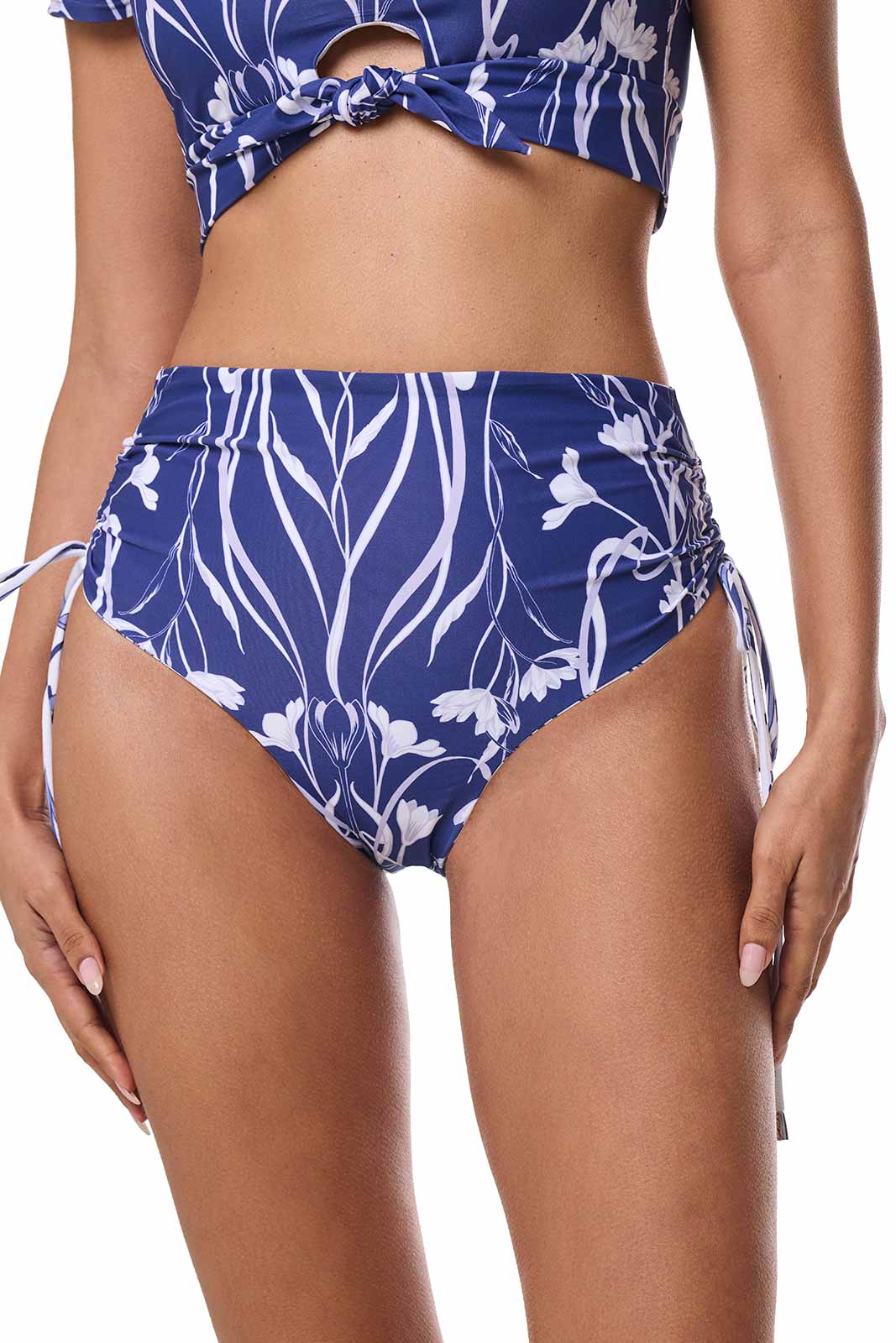 Women's Myrtle Reversible Ruche Adjustable Swim Bottoms | Future Dusk
