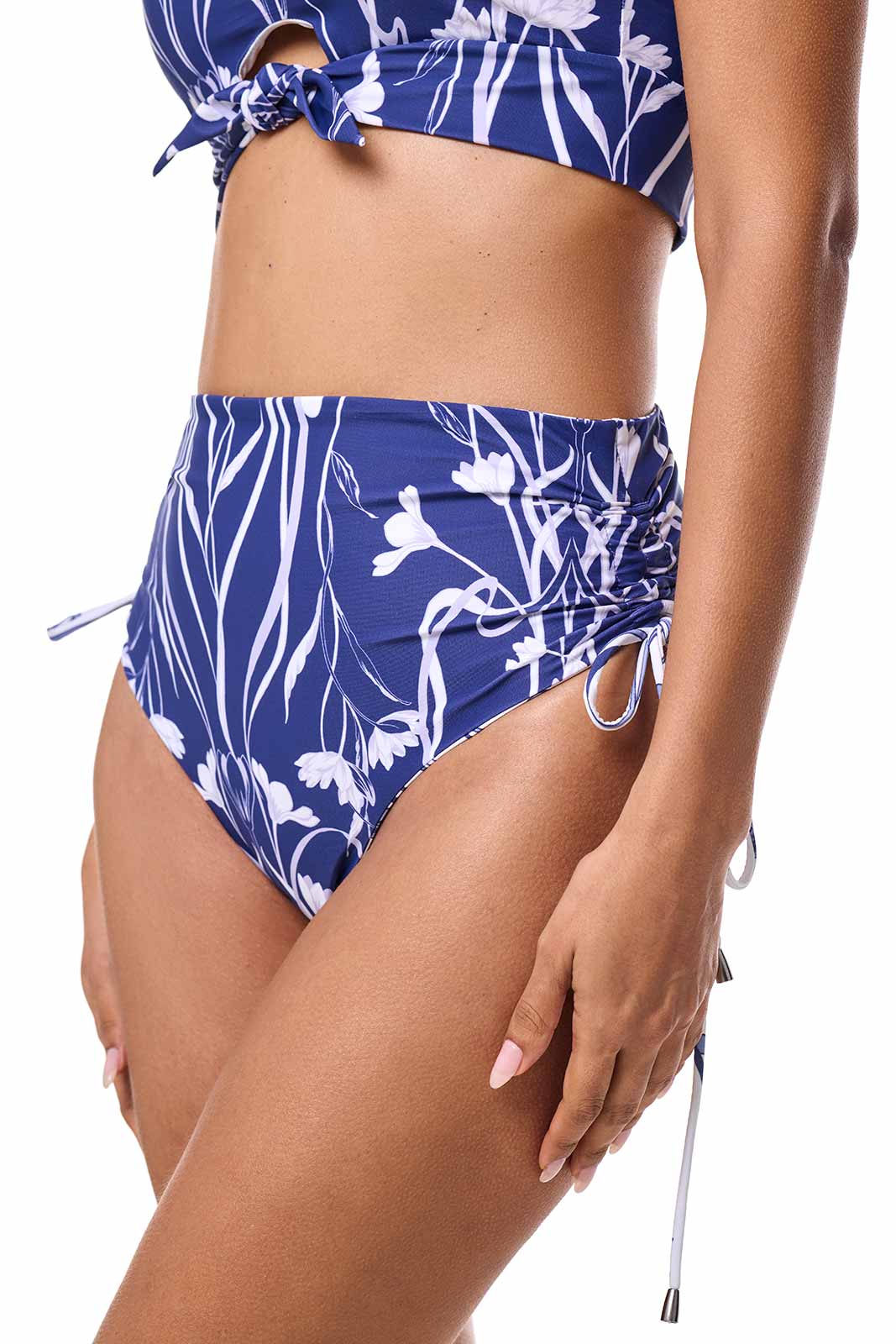 Women's Myrtle Reversible Ruche Adjustable Swim Bottoms | Future Dusk