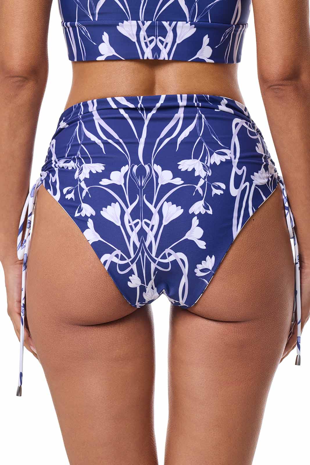 Women's Myrtle Reversible Ruche Adjustable Swim Bottoms | Future Dusk