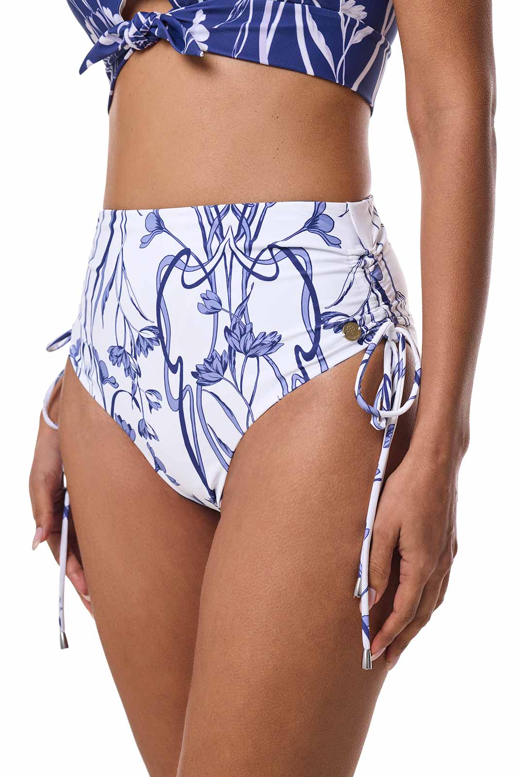 Women's Myrtle Reversible Ruche Adjustable Swim Bottoms | Future Dusk