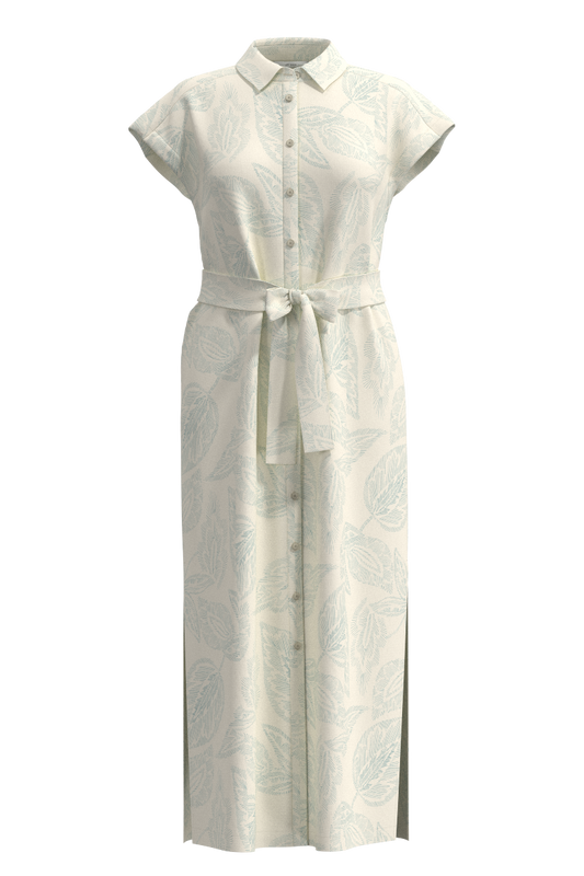 Women's Espanola Way Dress | Vanilla Embroidered Leaves