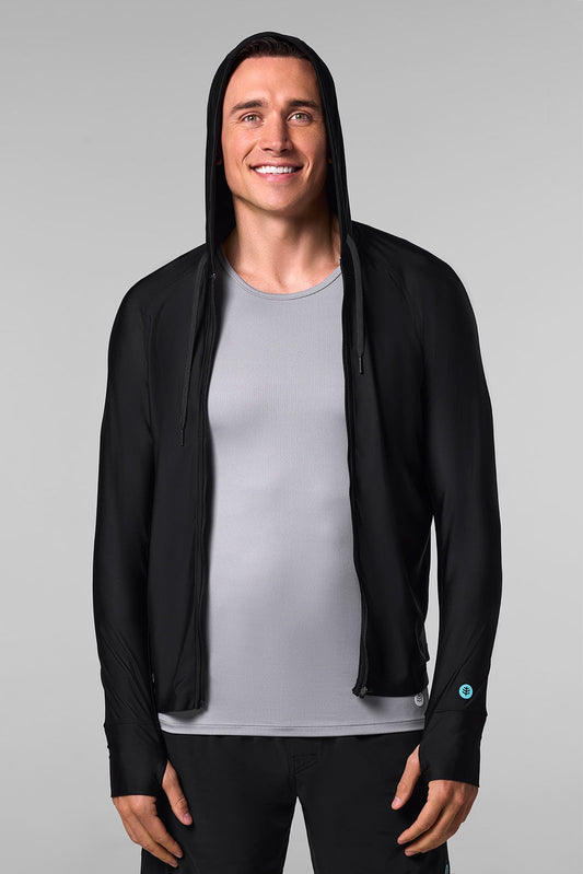Men's Ocala Swim Hoodie | Black