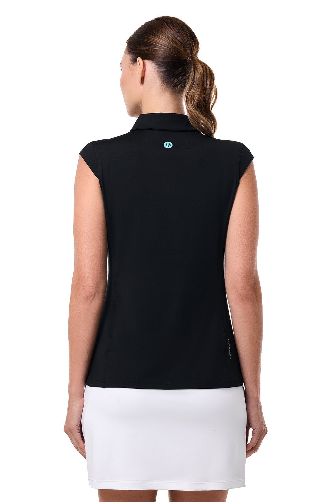 Women's Dew-Sweeper Sleeveless Polo | Black