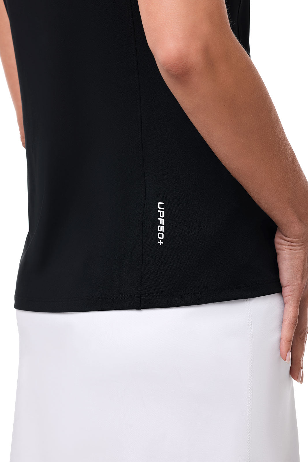 Women's Dew-Sweeper Sleeveless Polo | Black