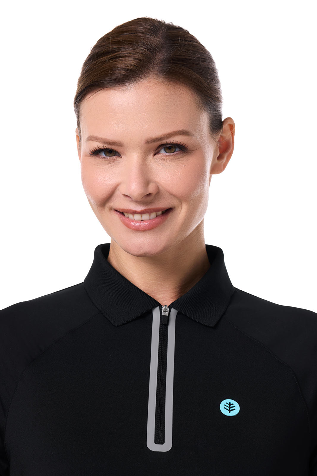 Women's Double Eagle Short Sleeve Polo | Black