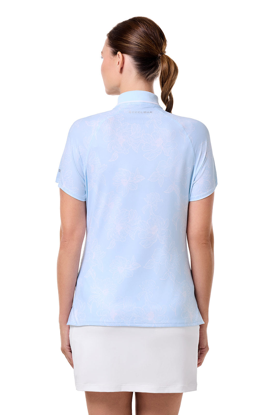 Women's Double Eagle Short Sleeve Golf Polo | Skyride Perfect Peony