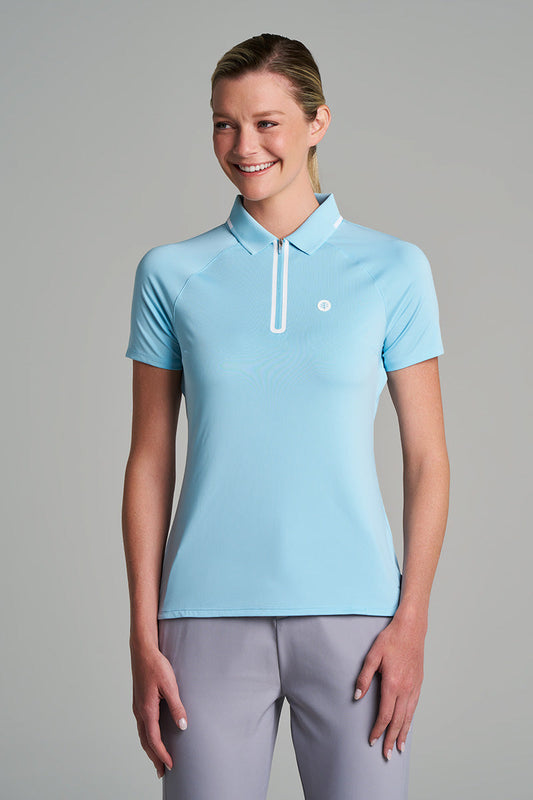 Women's Double Eagle Short Sleeve Golf Polo | Arctic Blue
