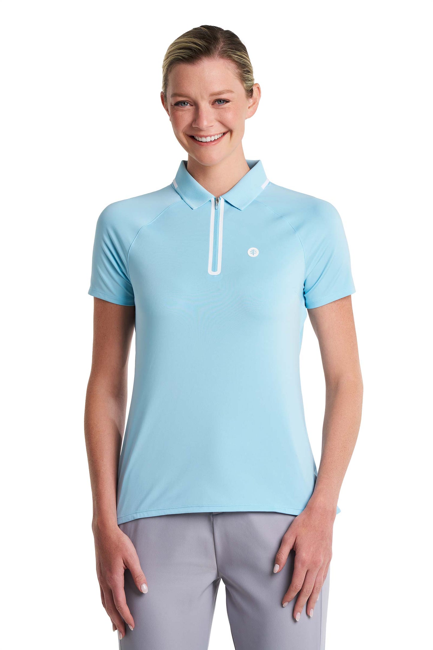 Women's Double Eagle Short Sleeve Golf Polo | Arctic Blue