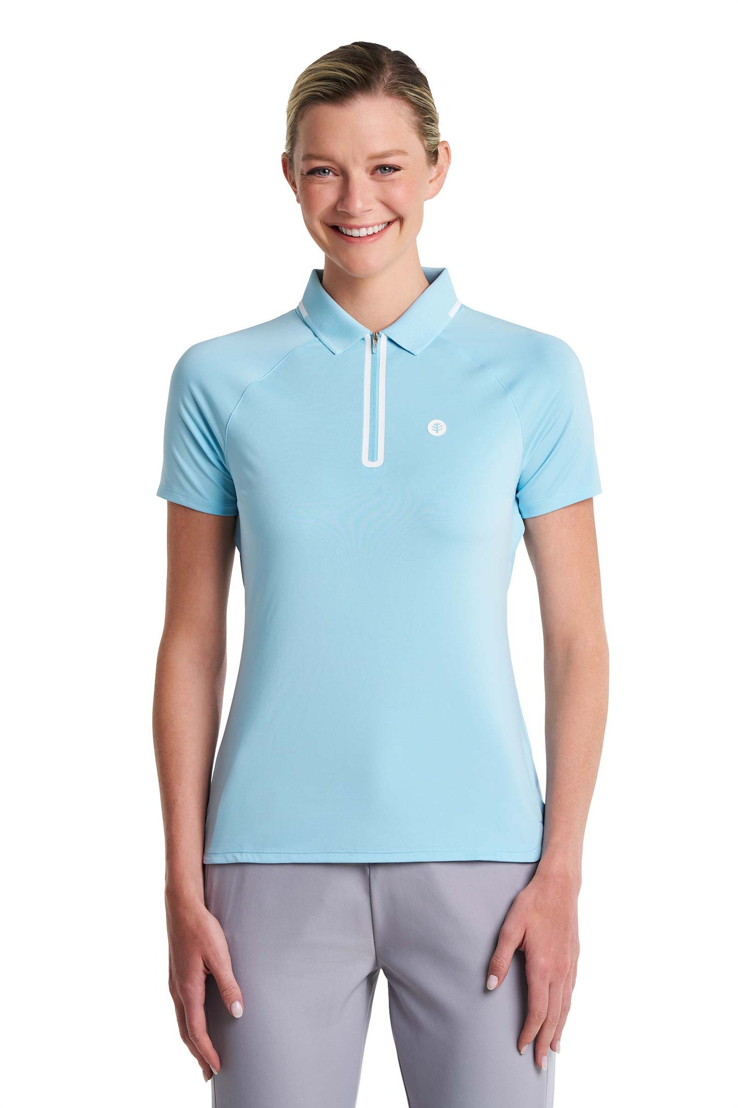 Women's Double Eagle Short Sleeve Golf Polo | Arctic Blue