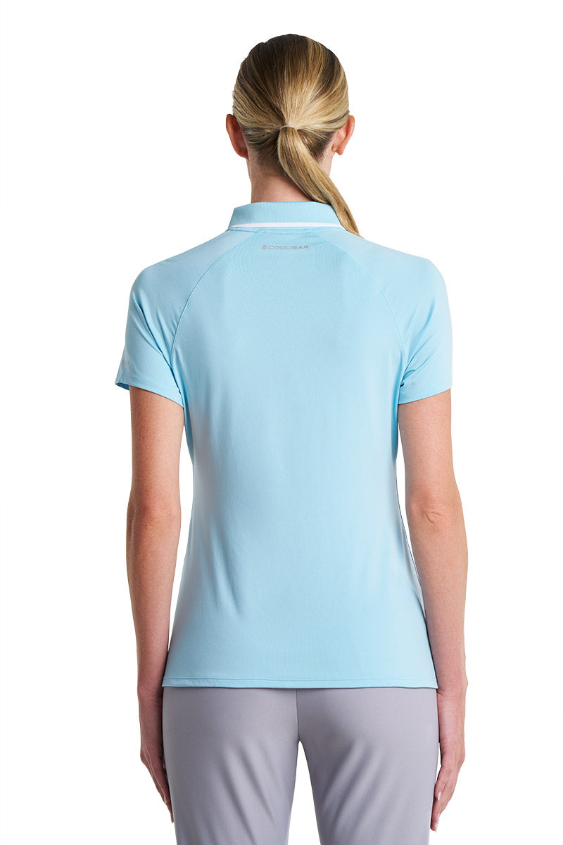 Women's Double Eagle Short Sleeve Golf Polo | Arctic Blue