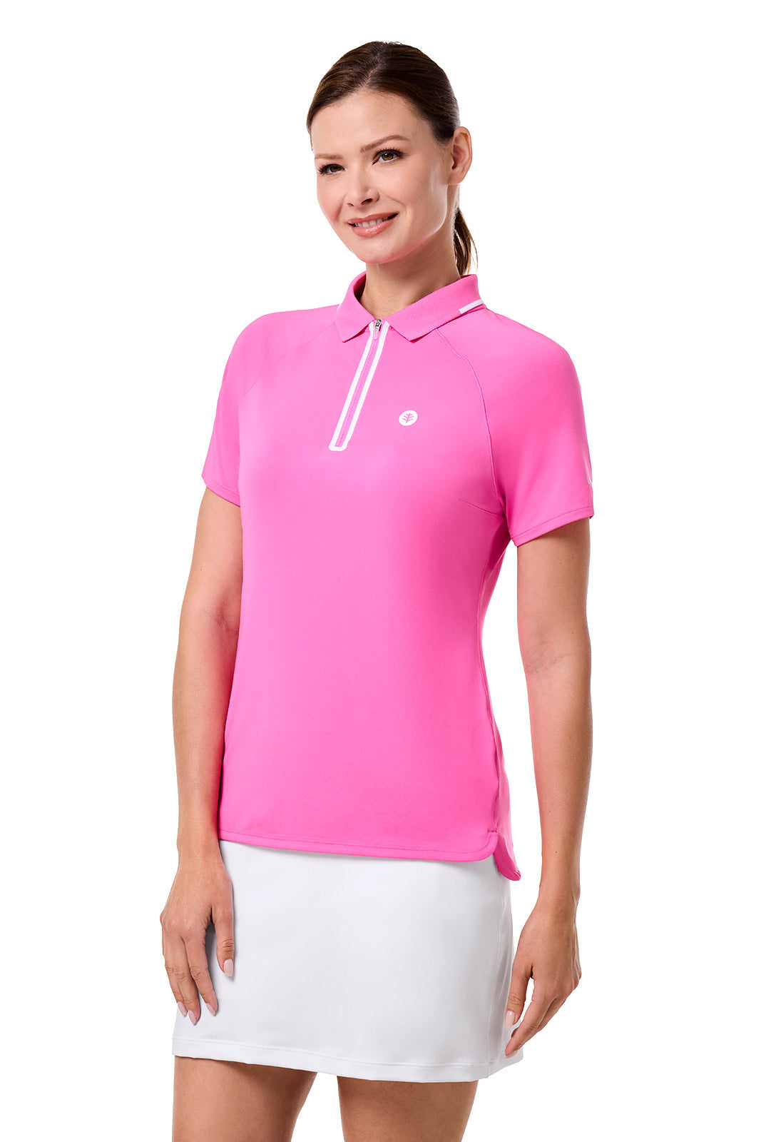 Women's Double Eagle Short Sleeve Golf Polo | Tulip Pink