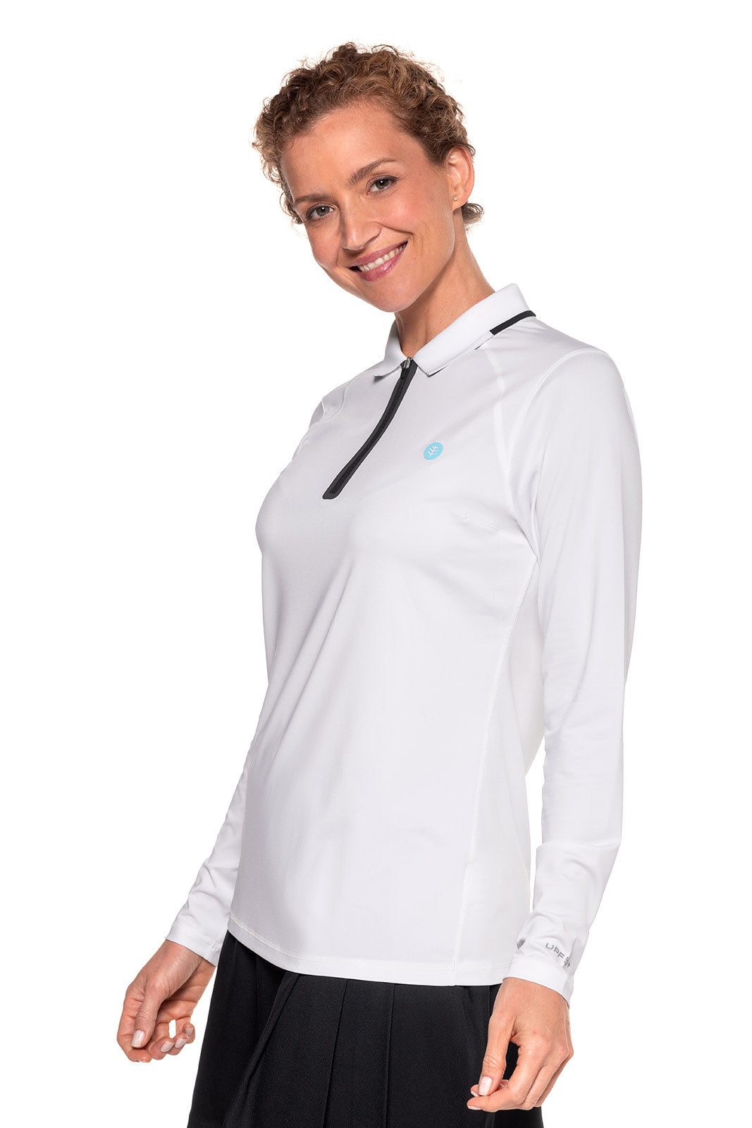 Women's Victory Lap Long Sleeve Golf Polo | White